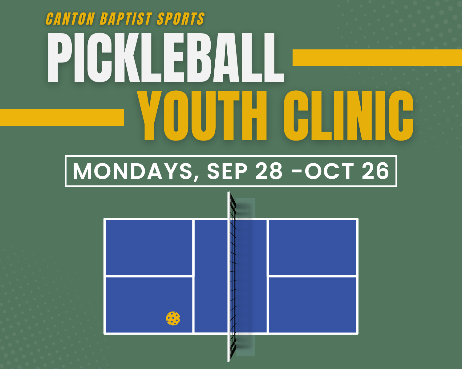 Youth Pickleball Clinic Fall 2026